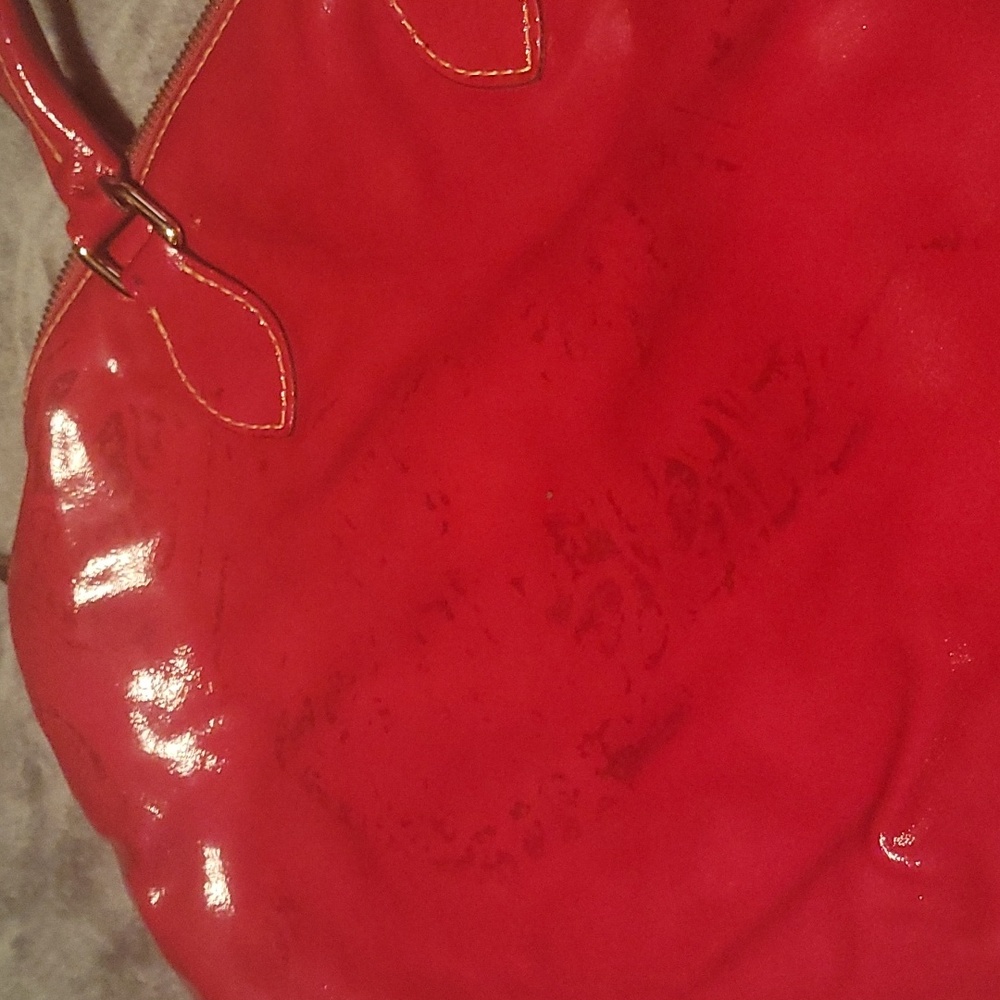 Dooney & Bourke Fuchsia Patent Leather Handbag - Picture 4 of 16